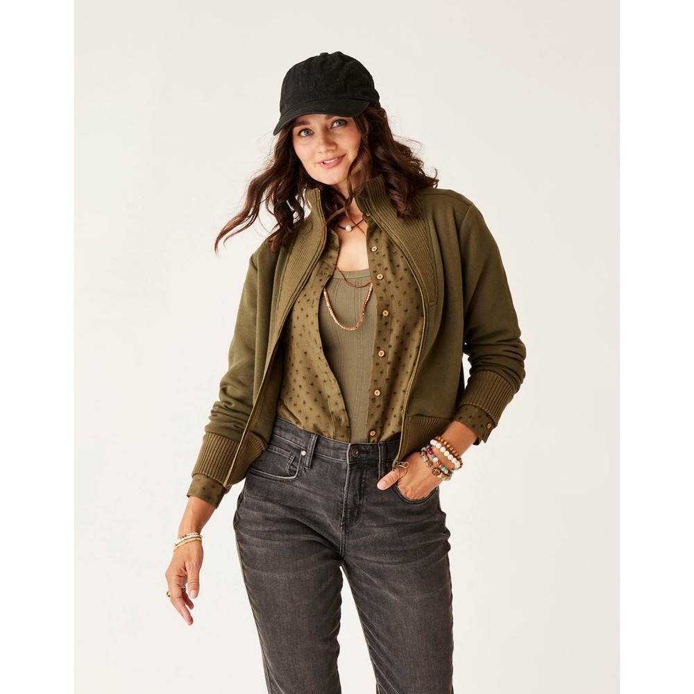 NWT Women's Carve Designs Briar Fleece Jacket - XS - Fir (Green)